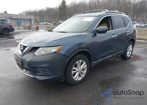 2014 Nissan Rogue Sv из США, поврежденный, VIN 5N1AT2MV9EC863815